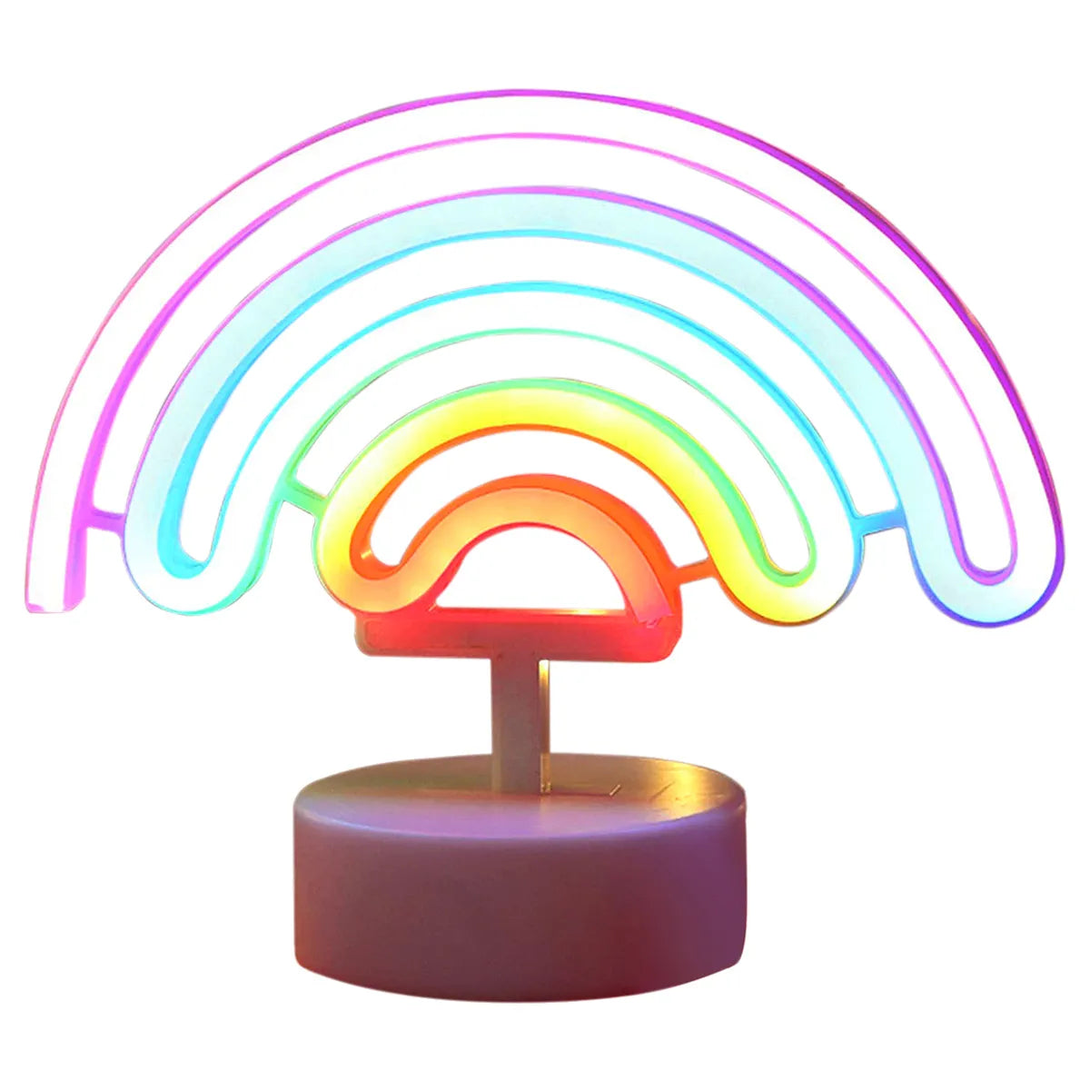 Lampada LED Forma Arcobaleno Creativa Colorata Insegna Neon Base Suppo – LA  MAISON SMARTECH