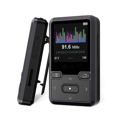 Lettore Musicale 1.44 Pollici Bluetooth 5.0 Wireless Batteria Ricaricabile Musica Lettore MP3 Pedometro