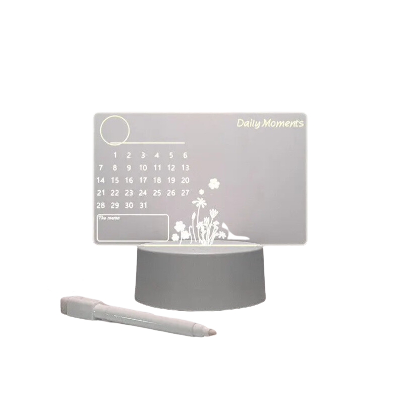 Calendario Luminoso Creativo Acrilico Trasparente Lavagna Cancellabile – LA  MAISON SMARTECH