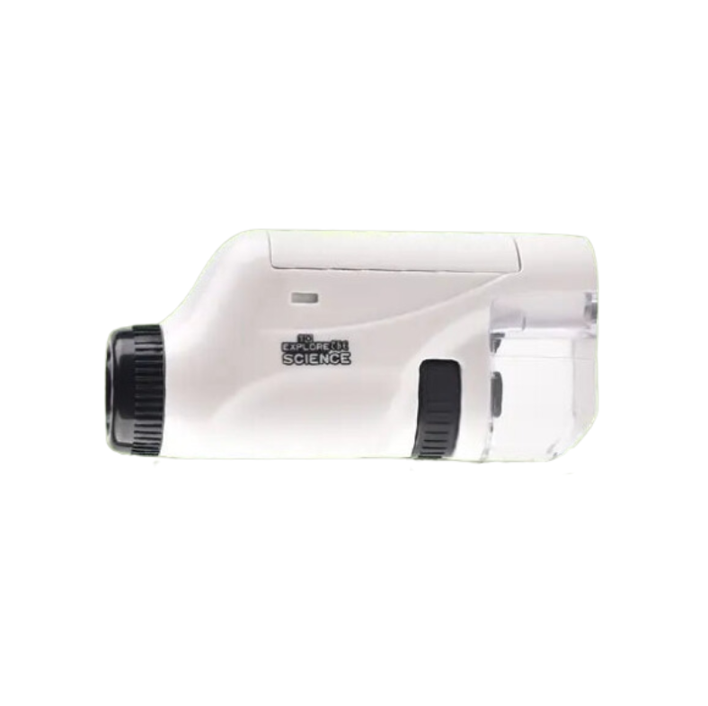 Microscopio portatile per bambini giocattoli educativi biologici per bambini  Kit di scienze della scuola a casa LED lente d'ingrandimento con stelo  60X-120X - AliExpress