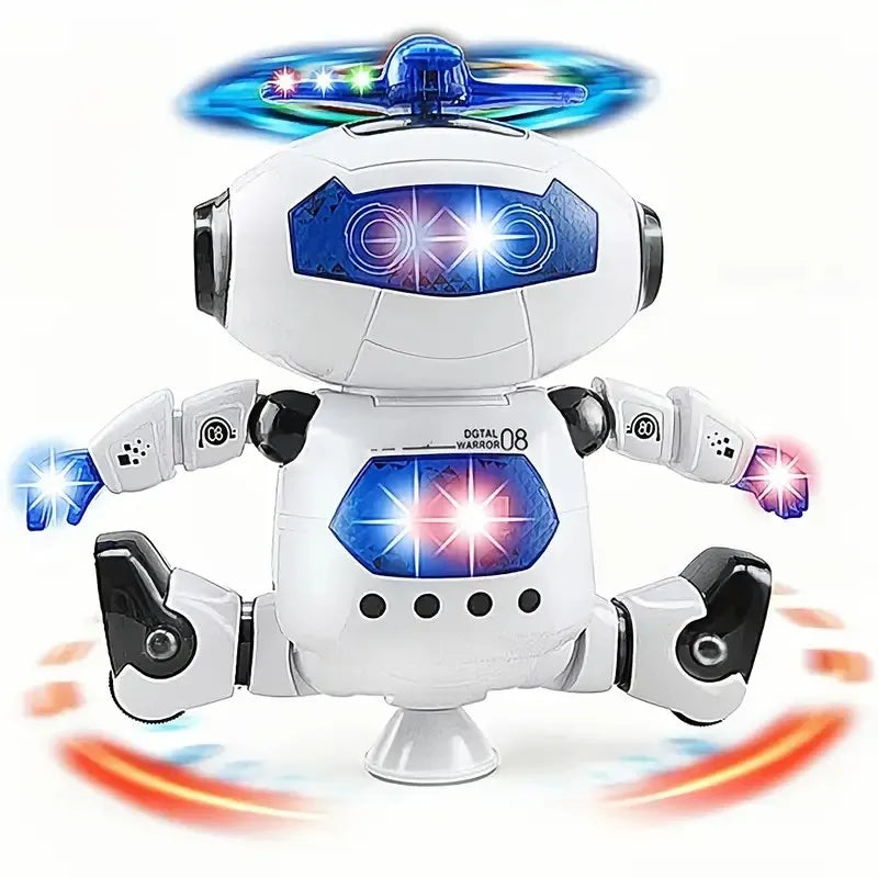 Robot Giocattolo Danzante Bambini Balla Musica Luce LED Regalo 3-12 Anni