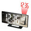 Sveglia Orologio Digitale LED Proiezione Display Temperatura Ora Retroilluminazione Snooze