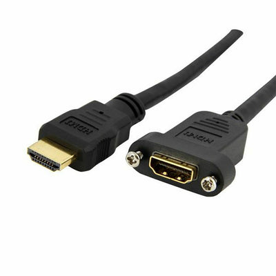 HDMI Cable Startech HDMIPNLFM3 Black 0,9 m