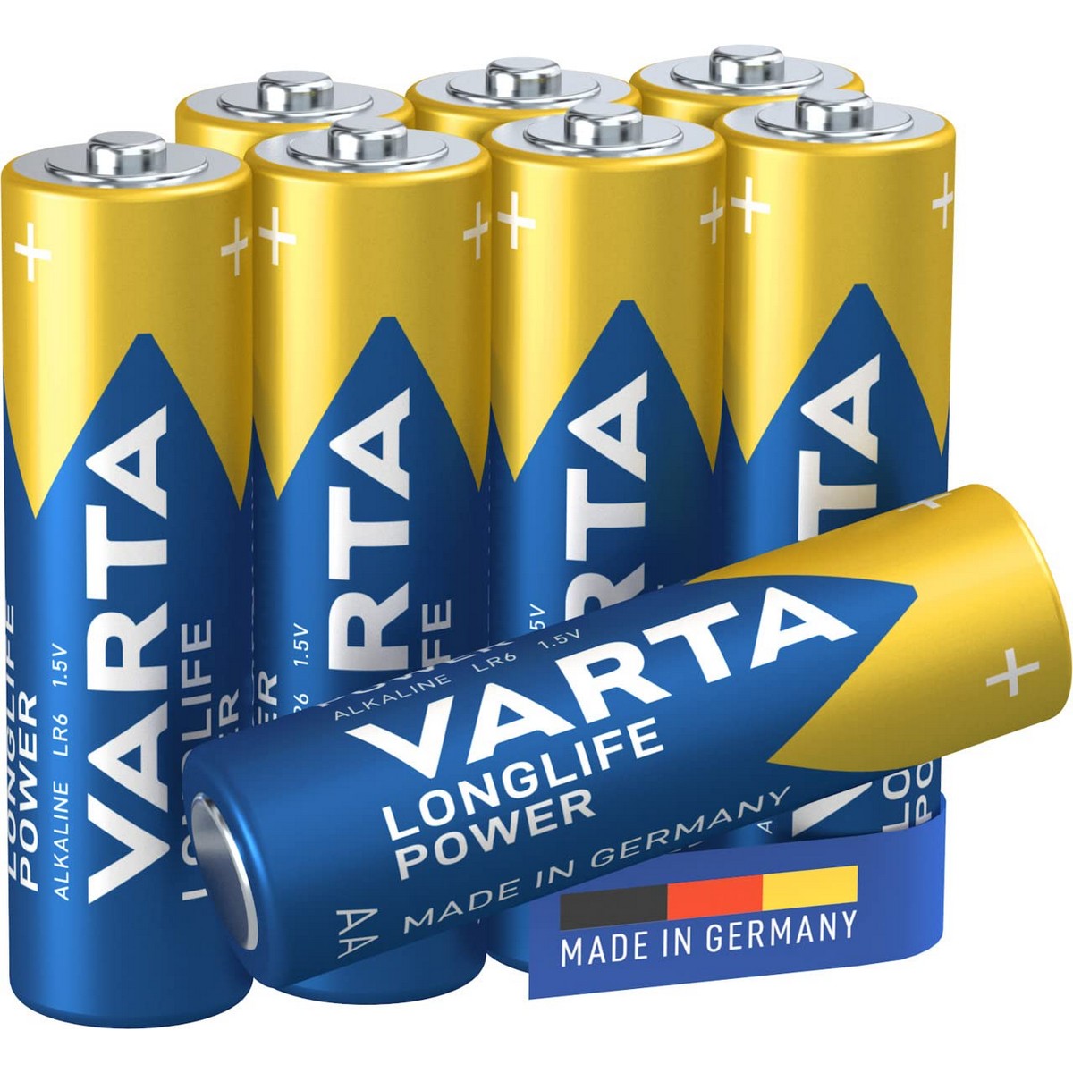 Batterie Varta Long Life Power AA (LR06) (8 Pezzi)