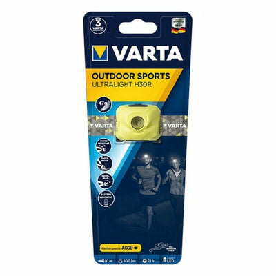 Torcia Frontale LED Varta h30r Giallo 3 W 300 Lm