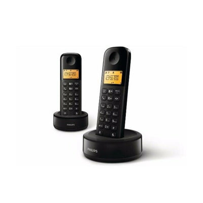 Wireless Phone Philips D1602B DUO 1,6" 300 mAh GAP Black (Refurbished B)