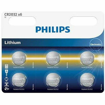 Batteria a Bottone a Litio Philips CR2032