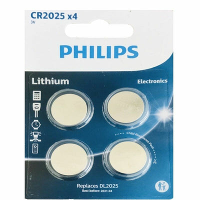 Batterie Philips CR2025P4/01B 3 V 4 Unità