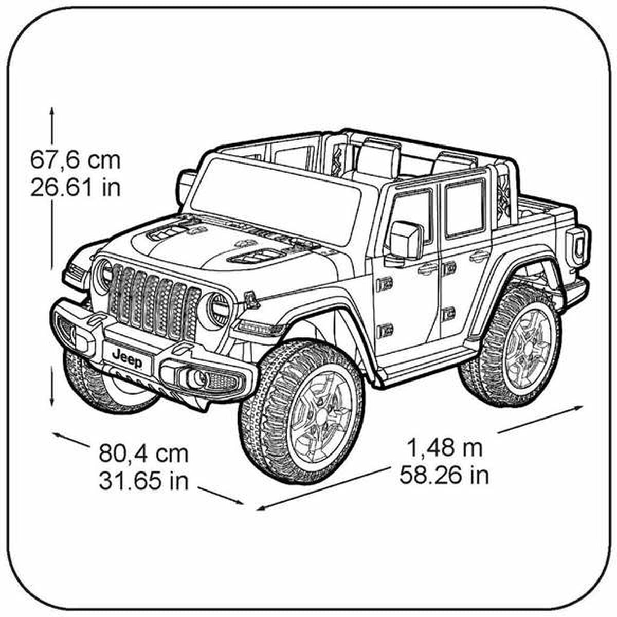Macchina Elettrica per Bambini Feber Rubicon  12 V Jeep