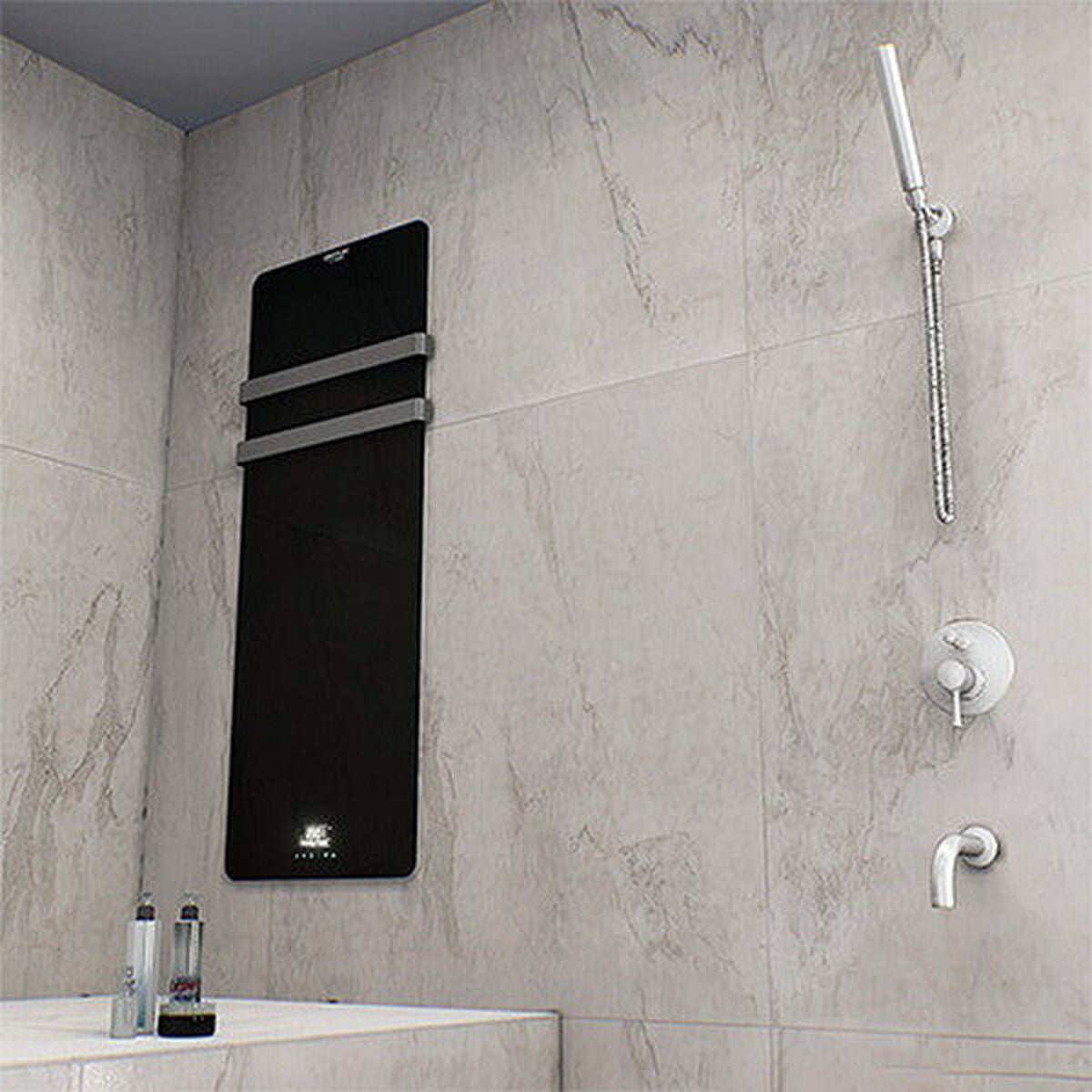 Electric Towel Rail Cecotec Ready Warm 9880 LED 20 m² 850W Black Stainless steel