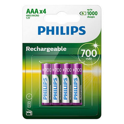 Batería Philips Ni-Mh R03 700 mAh 1.2 V