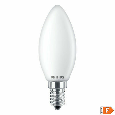 LED lamp Philips Candle White F 40 W 4,3 W E14 470 lm 3,5 x 9,7 cm (4000 K)