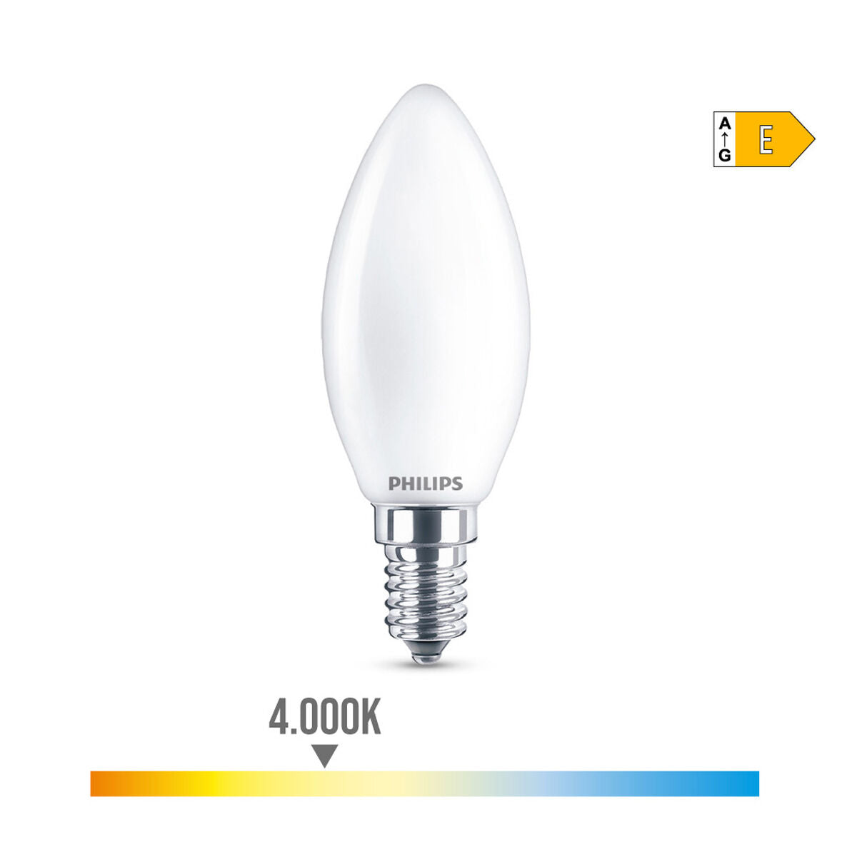 Lampadina LED Philips Candela E 6,5 W 60 W E14 806 lm 3,5 x 9,7 cm (4000 K)