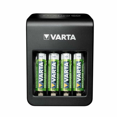 Caricabatterie + Batterie Ricaricabili Varta LCD Plug Charger+ 200 mAh