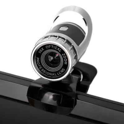 Webcam Girevole Alta Definizione Microfono 360 Gradi Videocamera Fotocamera Audio Computer PC Laptop Notebook