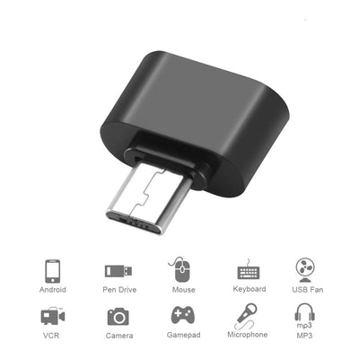 Adattatore Micro USB A USB 2.0 Convertitore Femmina Compatibile Telefoni Tablet Portatile