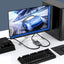 Adattatore Proiettore TV 4K 60Hz 2 Porte Video PC Portatile Compatibile Xbox PS3/4/5 Monitorare