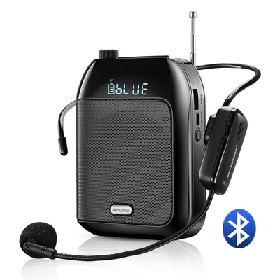 Amplificatore Vocale Wireless Bluetooth Microfono Altoparlante Batteria Ricaricabile Portatile