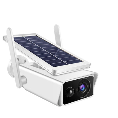 Telecamera Esterna Wireless 4mp Sicurezza Wifi Videosorveglianza Smart Home Pannello Solare Nascosto Protezione