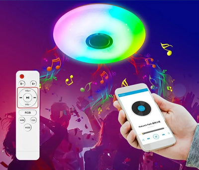 Lampada Soffitto Intelligente Bluetooth Luce RGB Telecomando Plafoniera Remote Control