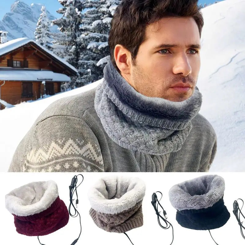 Acquista USB Smart collo e spalle protezione dal freddo invernale e calore  sciarpa per uomo e donna sciarpa riscaldante per massaggio