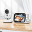 Baby Monitor Video Wireless Schermo 3.2 Pollici Batteria Ricaricabile Visione Notturna Monitoraggio Salute