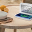 Stazione Ricarica Wireless Telefono Smartphone Sveglia Compatibile Apple Samsung Xiaomi Caricabatterie Data Ora