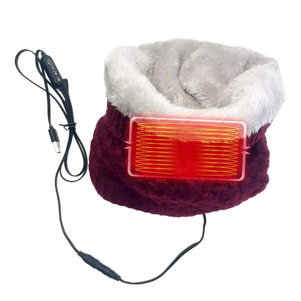 Scaldacollo Elettrico Riscaldabile Ricaricabile USB Sciarpa Freddo Inverno  Temperatura Regolabile