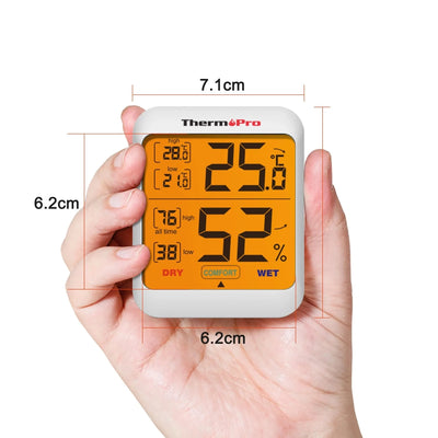 Termometro Digitale Casa Temperatura Umidità Termostato Display Digitale Batteria