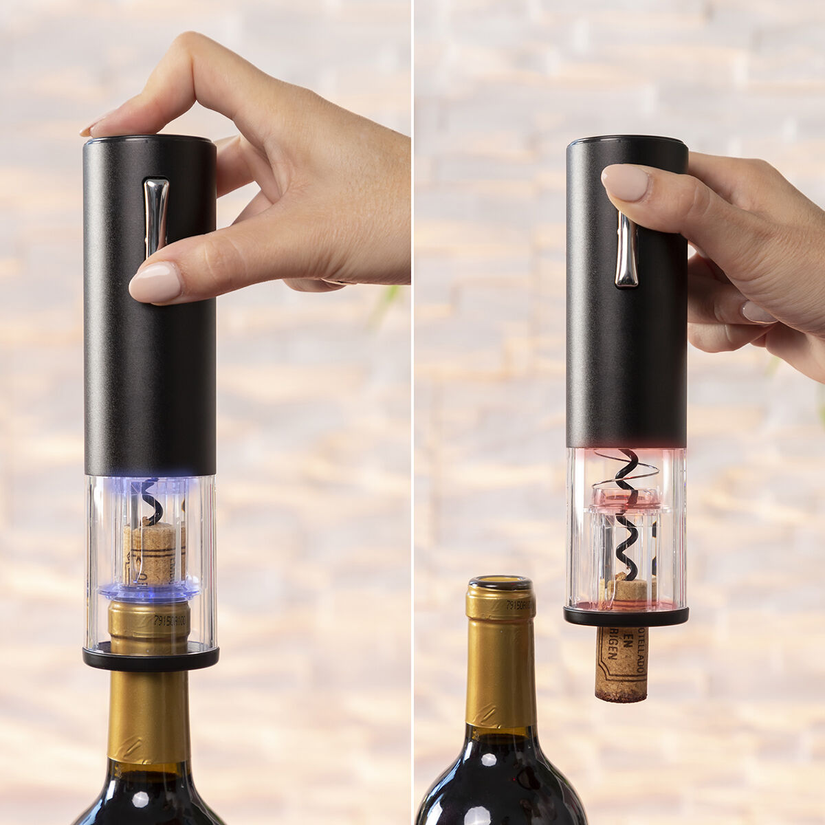 Cavatappi Elettrico Ricaricabile con Accessori per Vino Corklux InnovaGoods