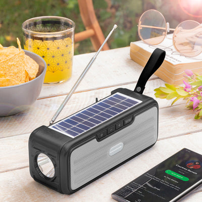 Altoparlante Wireless con Ricarica a Luce Solare e Torcia a LED Sunker InnovaGoods