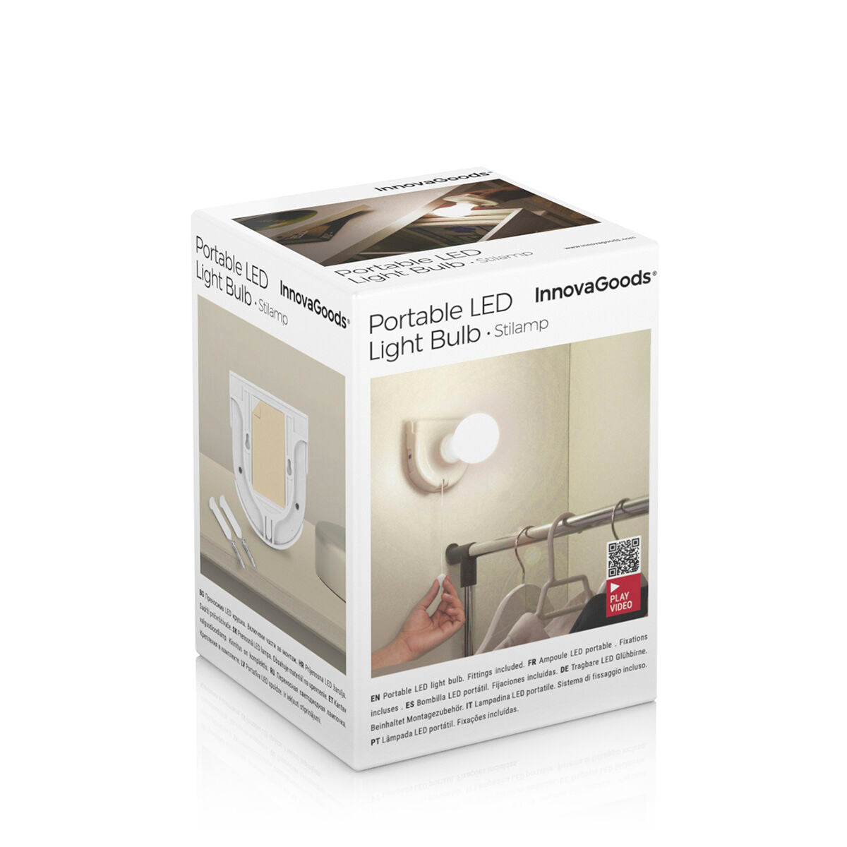 Lampadina LED Portatile Stilamp InnovaGoods Bianco A 4 W 1 W (1 Unità) (Ricondizionati B)