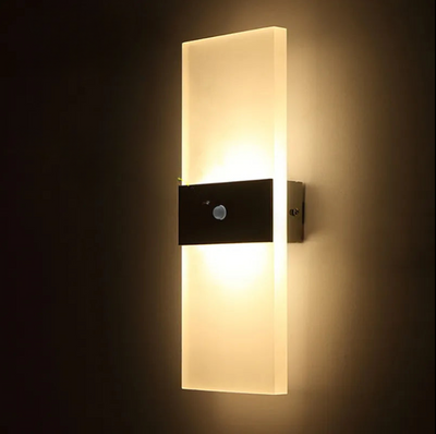 Lampada Parete LED Batteria Ricaricabile USB Wireless Interruttore Luce Corridoio Stanza