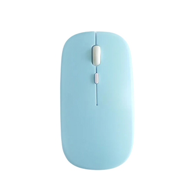 Mouse Wireless Bluetooth Ricaricabile 2.4G Compatibile Android Windows iPad Computer PC