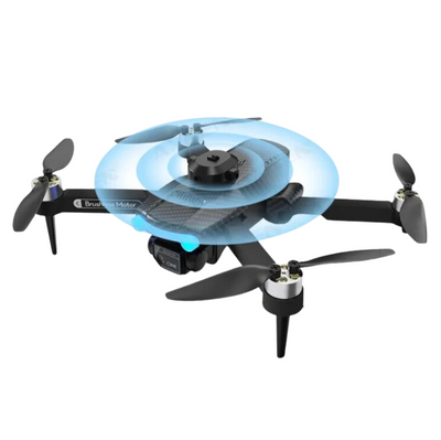 Drone Pieghevole 4K Motore Brushless Fotocamera Batteria 1800Mah Telecomando Volo Decollo Ricezione