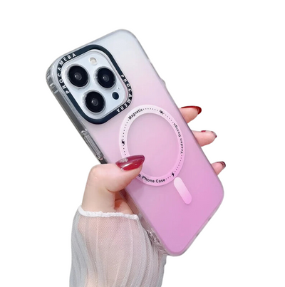 Custodia Cover Gradiente Magnetico Magsafe Compatibile iPhone 12 13 14 Pro Max Plus Sottile Antiurto Protettiva