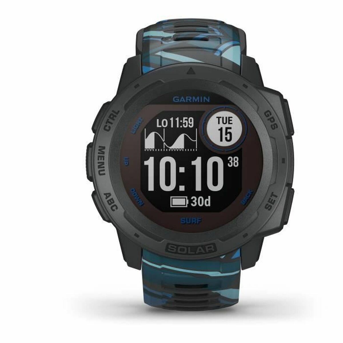 Smartwatch GARMIN Instinct Solar – Surf Edition Black