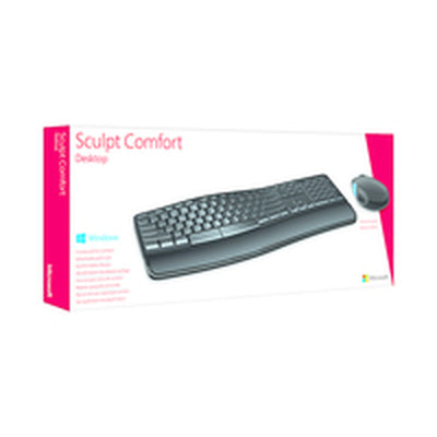 Keyboard Microsoft Sculpt Comfort Desktop Black QWERTY