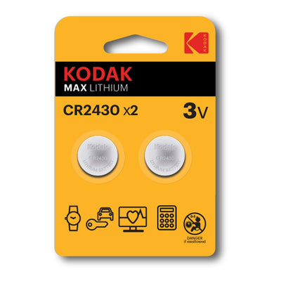 Batterie Kodak CR2430 3 V (2 Unità)