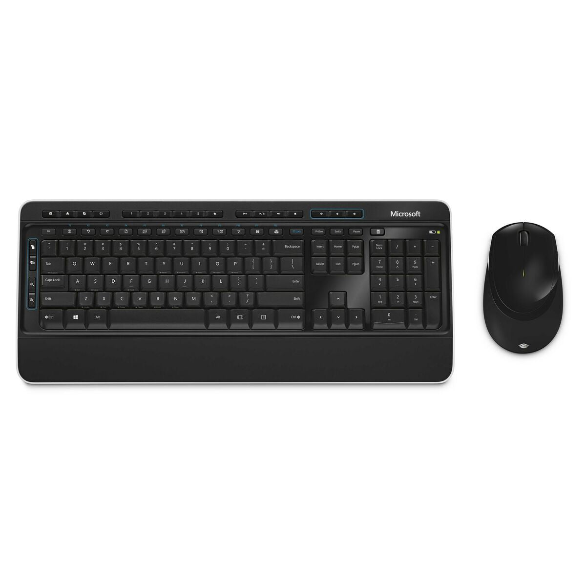 Keyboard and Mouse Microsoft Wireless Desktop 3050 Black QWERTY Qwerty US