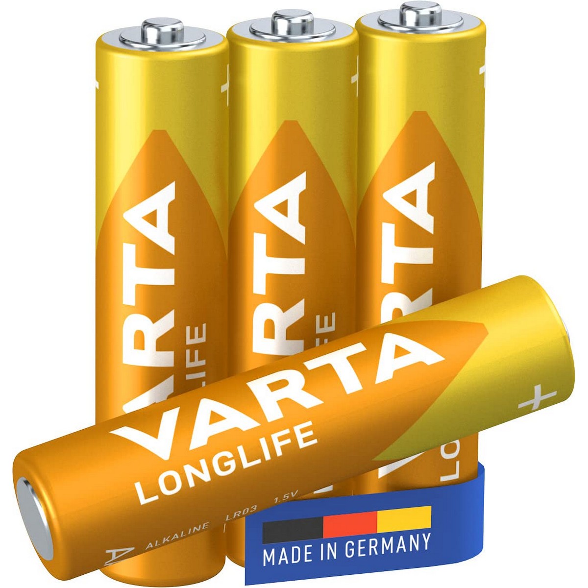 Batterie Alcaline Varta LongLife AAA (LR03) (4 Pezzi)