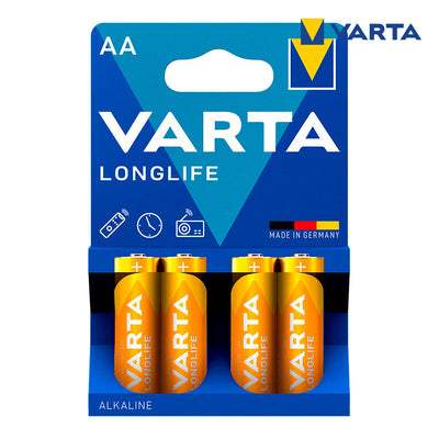 Batterie Alcaline Varta Longlife AA 1,5 V (4 Unità)