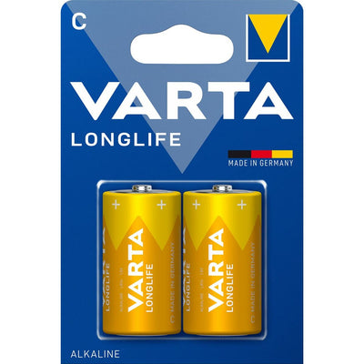Alkaline Batteries Varta Longlife LR14 Type C