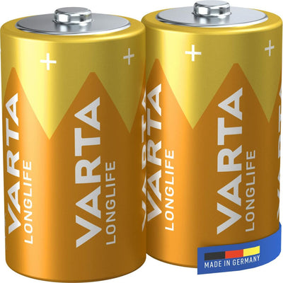 Batterie Alcaline Varta Longlife LR20 1,5 V Tipo D (2 Unità)