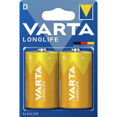 Batterie Alcaline Varta Longlife LR20 1,5 V Tipo D (2 Unità)
