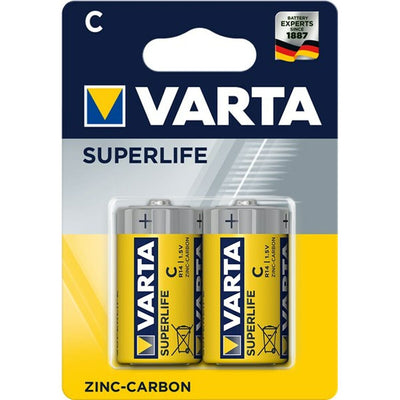 Batteries Varta Superlife C 1,5 V (2 Units) (1 Unit)