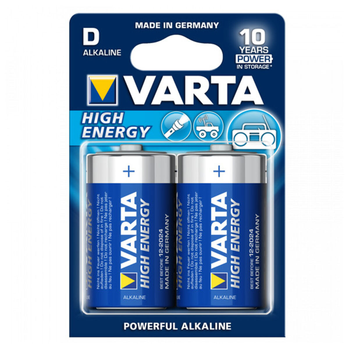 Batterie Varta LR20 1,5 V 16500 mAh High Energy (2 pcs)