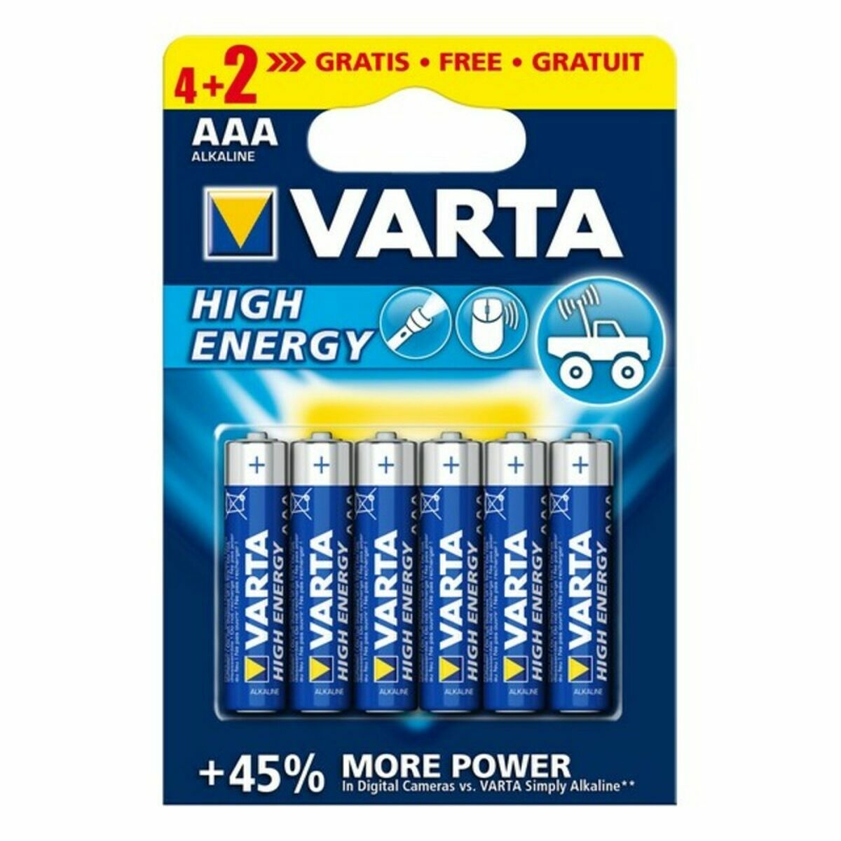 Battery Varta 4903121436 AAA 6 uds