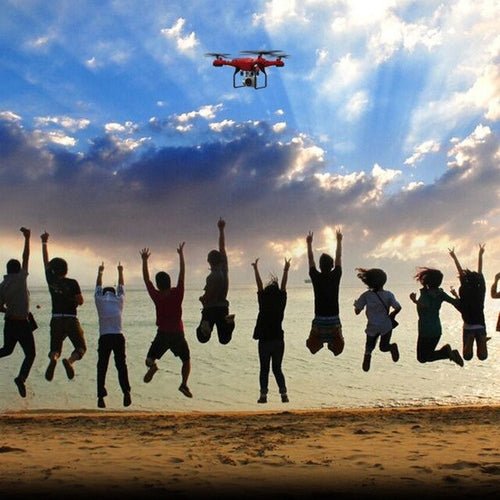 Drone HD Telecomando Volo Decollo Fotocamera WIFI Video Divertimento