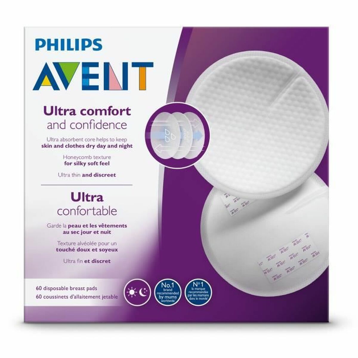 Dischetti Protettivi per Allattamento Philips Ultra comfort 60 pcs